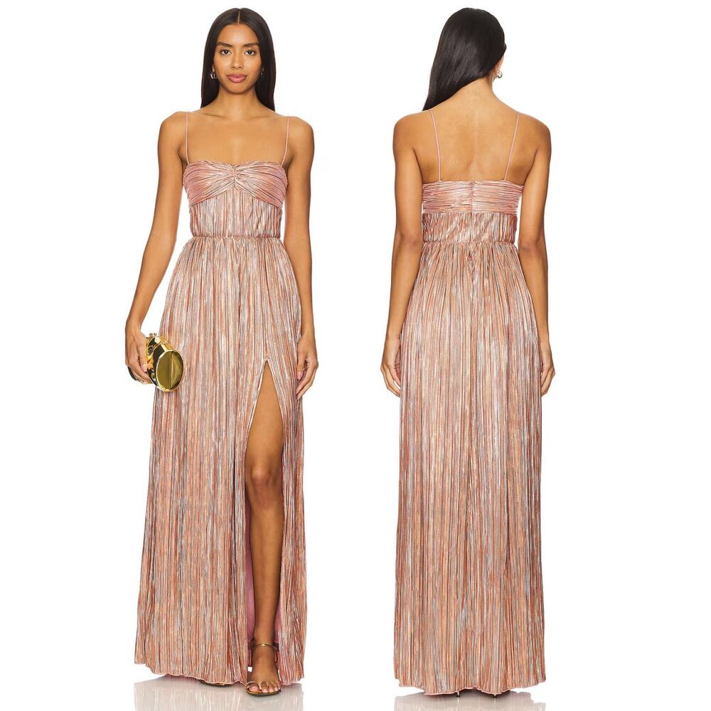 Lovers and Friends Emmy Gown Plisse Wedding Formal Evening Party Prom Gala XL
